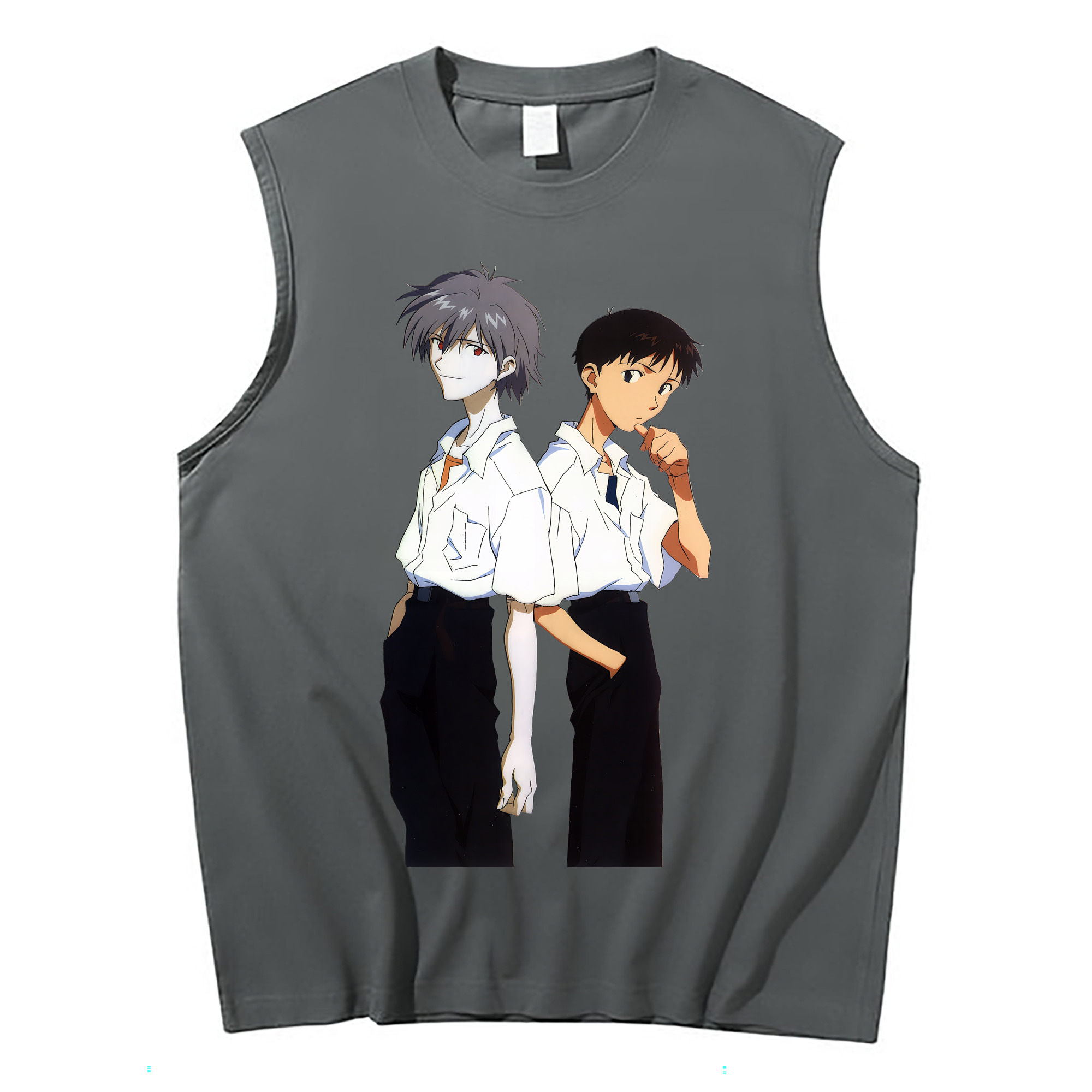 （画像用） EVA 新世紀エヴァンゲリオン コットン100％タンクトップ（フロントプリント）